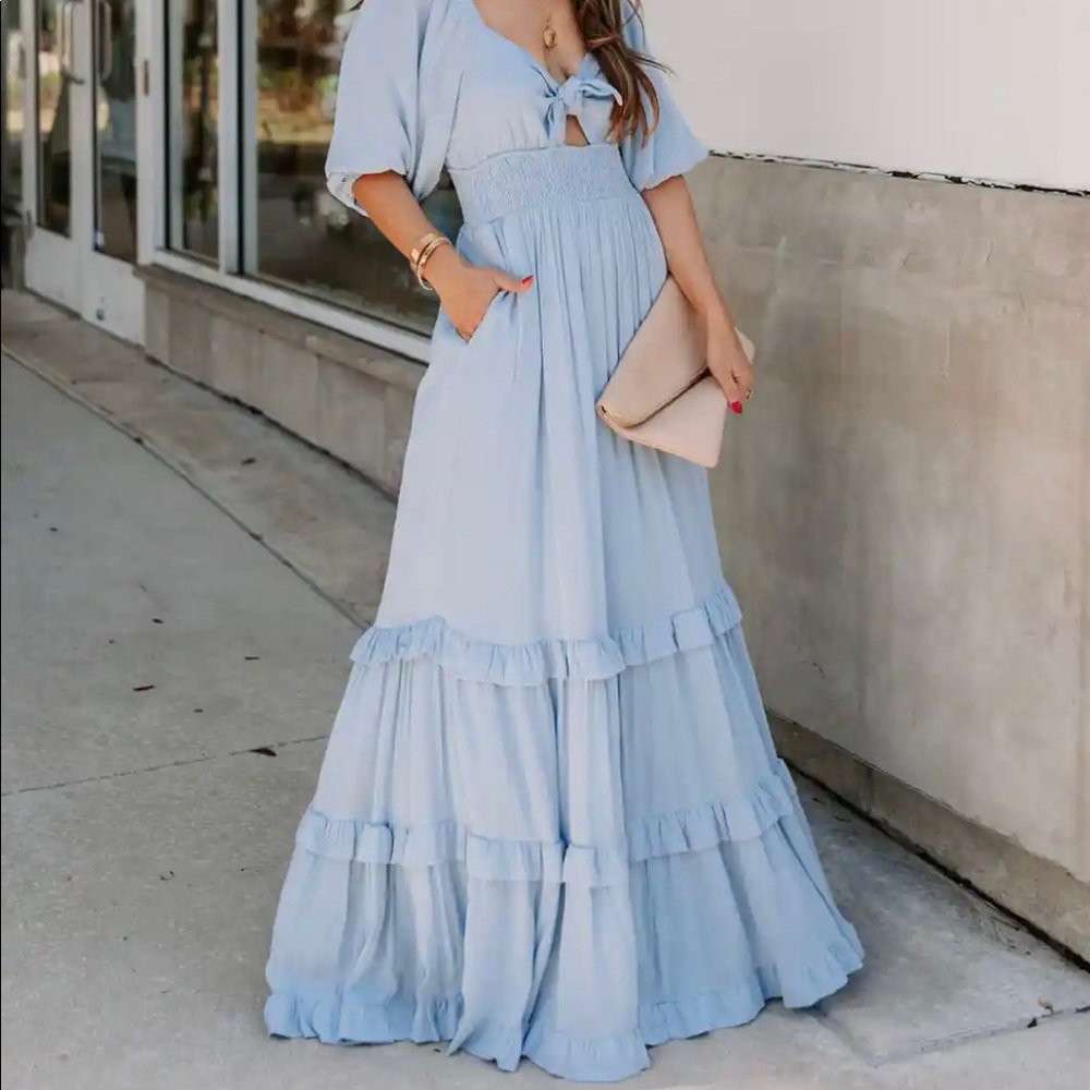 Vici Dress Blue Maxi BNWOT